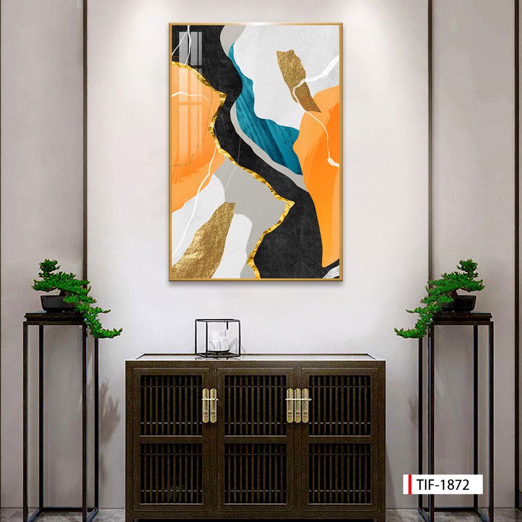 TRANH TREO CẦU THANG - CHIẾU NGHỈ - LỐI ĐI - TRANH HIỆN ĐẠI TRỪU TƯỢNG | MÃ TIF-1872