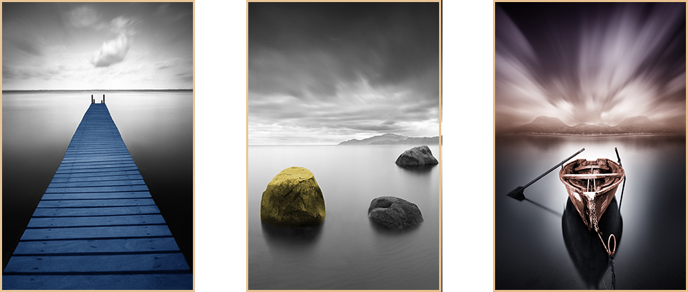 TRANH TREO PHÒNG KHÁCH GHÉP BỘ 3 BỨC - TRANH PHONG CẢNH THIÊN NHIÊN | MÃ TPC04