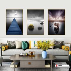 TRANH TREO PHÒNG KHÁCH GHÉP BỘ 3 BỨC - TRANH PHONG CẢNH THIÊN NHIÊN | MÃ TPC04