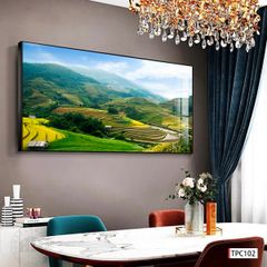 BST35 - TRANH TREO TƯỜNG - TRANG TRÍ NHÀ HÀNG, CAFE, GIẢI TRÍ - CHỦ ĐỀ PHONG CẢNH THIÊN NHIÊN - KHỔ LỚN