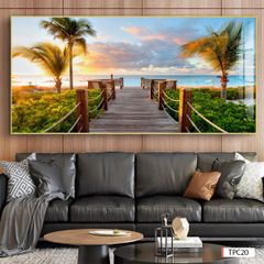 BST60 - TRANH TREO TƯỜNG - PHÒNG KHÁCH, SAU SOFA - CHỦ ĐỀ PHONG CẢNH THIÊN NHIÊN - KHỔ LỚN