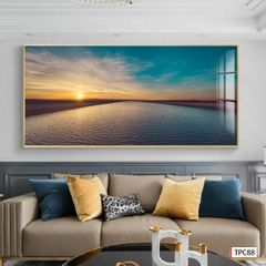 BST35 - TRANH TREO TƯỜNG - TRANG TRÍ NHÀ HÀNG, CAFE, GIẢI TRÍ - CHỦ ĐỀ PHONG CẢNH THIÊN NHIÊN - KHỔ LỚN