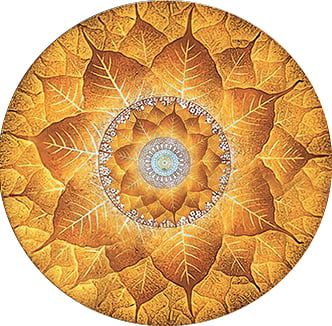 TRANH TREO PHÒNG THỜ - TRANH ĐIỆN TRÚC CHỈ MANDALA BỒ ĐỀ | MÃ TPN 17