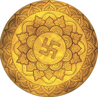 TRANH TREO PHÒNG THỜ - TRANH ĐIỆN TRÚC CHỈ MANDALA CHỮ VẠN | MÃ TPN 18