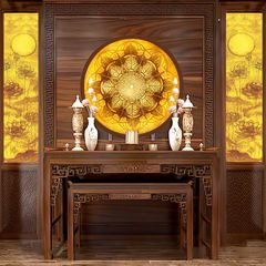TRANH TREO PHÒNG THỜ - TRANH ĐIỆN TRÚC CHỈ MANDALA BỒ ĐỀ | MÃ TPN 21