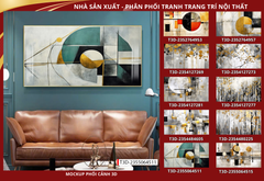 BST170 - TRANH TREO TƯỜNG PHÒNG KHÁCH SAU SOFA - TRANH TREO TƯỜNG HIỆN ĐẠI TRỪU TƯỢNG