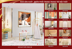 BST144 - TRANH DÁN TƯỜNG 3D - MORANDI - NỀN 3D - SHOP TRỜI TRANG - LIVETREAM