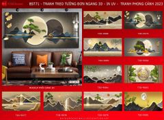 BST50 - TRANH TREO TƯỜNG - TRANG TRÍ PHÒNG KHÁCH, SAU SOFA - CHỦ ĐỀ PHONG CẢNH THIÊN NHIÊN - KHỔ LỚN