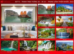 BST60 - TRANH TREO TƯỜNG - PHÒNG KHÁCH, SAU SOFA - CHỦ ĐỀ PHONG CẢNH THIÊN NHIÊN - KHỔ LỚN