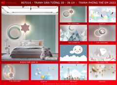 BST09 - TRANH DÁN TƯỜNG 3D - TRANG TRÍ PHÒNG NGỦ - TRANH PHÒNG NGỦ TRẺ EM - KHỔ LỚN