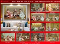 BST91 - TRANH TREO TƯỜNG - TRANG TRÍ PHÒNG KHÁCH, SAU SOFA, PHÒNG NGỦ - CHỦ ĐỀ TRANH SƠN DẦU - KHỔ LỚN