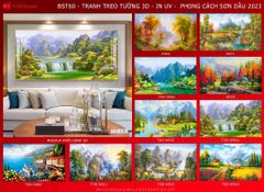 BST41 - TRANH SƠN DẦU TREO TƯỜNG - TRANG TRÍ SẢNH, PHÒNG KHÁCH, SHOWROOM - CHỦ ĐỀ PHONG CẢNH THIÊN NHIÊN - KHỔ LỚN