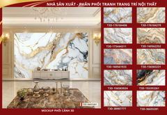 BST163 - TẤM ỐP VÂN ĐÁ CẨM THẠCH VÁCH TIVI - PHÒNG KHÁCH -LỄ TÂN, NHÀ THÔNG TẦNG TẤM ỐP PVC VÂN MÂY, THẠCH ANH