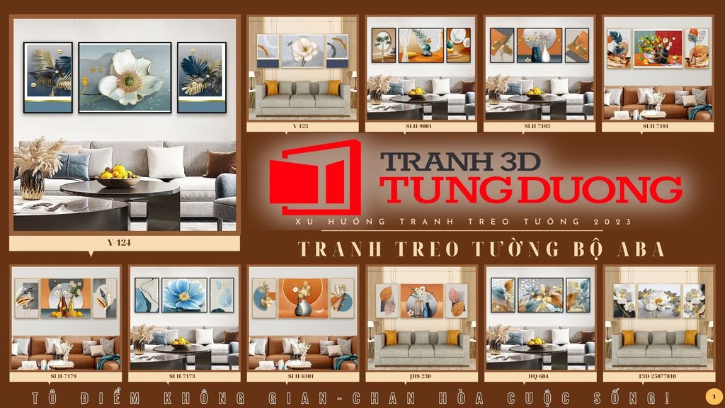 TRANH TREO TƯỜNG KHUNG HỢP KIM - TRANH TREO PHÒNG KHÁCH - TRANH TREO BÌNH HOA | MÃ SLH-7183