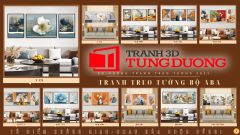 TRANH TREO TƯỜNG KHUNG HỢP KIM - TRANH TREO PHÒNG KHÁCH - TRANH TREO BÌNH HOA | MÃ SLH-7183