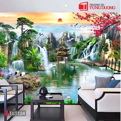 TRANH PHONG CẢNH THIÊN NHIÊN - TRANH PHÒNG KHÁCH - SAU SOFA - PHÒNG ĂN | MÃ TST124