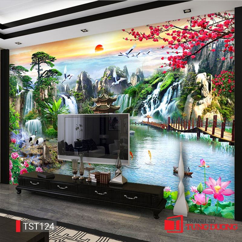 TRANH PHONG CẢNH THIÊN NHIÊN - TRANH PHÒNG KHÁCH - SAU SOFA - PHÒNG ĂN | MÃ TST124