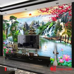 TRANH PHONG CẢNH THIÊN NHIÊN - TRANH PHÒNG KHÁCH - SAU SOFA - PHÒNG ĂN | MÃ TST124