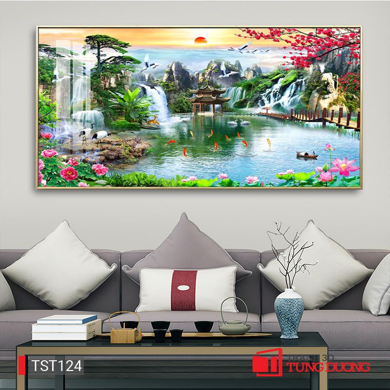 TRANH PHONG CẢNH THIÊN NHIÊN - TRANH PHÒNG KHÁCH - SAU SOFA - PHÒNG ĂN | MÃ TST124