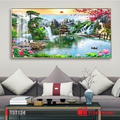 TRANH PHONG CẢNH THIÊN NHIÊN - TRANH PHÒNG KHÁCH - SAU SOFA - PHÒNG ĂN | MÃ TST124