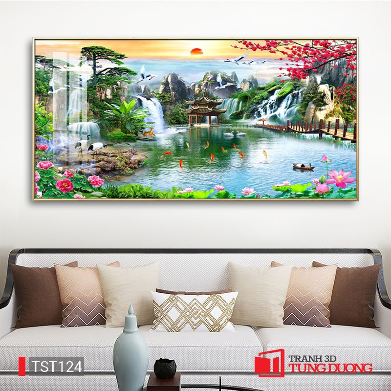 TRANH PHONG CẢNH THIÊN NHIÊN - TRANH PHÒNG KHÁCH - SAU SOFA - PHÒNG ĂN | MÃ TST124