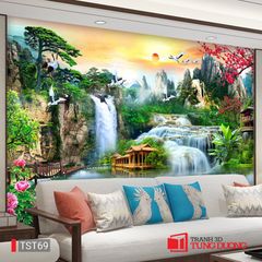 TRANH PHONG CẢNH THIÊN NHIÊN - TRANH PHÒNG KHÁCH - SAU SOFA - PHÒNG ĂN | MÃ TST69