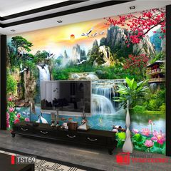 TRANH PHONG CẢNH THIÊN NHIÊN - TRANH PHÒNG KHÁCH - SAU SOFA - PHÒNG ĂN | MÃ TST69