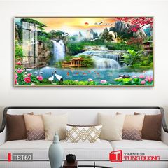 TRANH PHONG CẢNH THIÊN NHIÊN - TRANH PHÒNG KHÁCH - SAU SOFA - PHÒNG ĂN | MÃ TST69