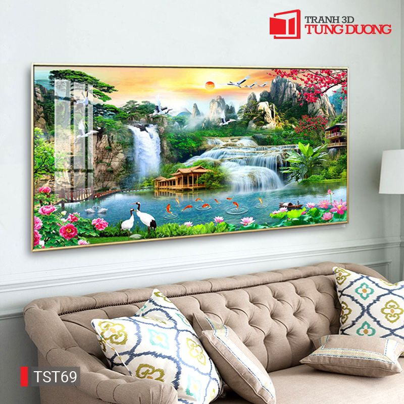 TRANH PHONG CẢNH THIÊN NHIÊN - TRANH PHÒNG KHÁCH - SAU SOFA - PHÒNG ĂN | MÃ TST69