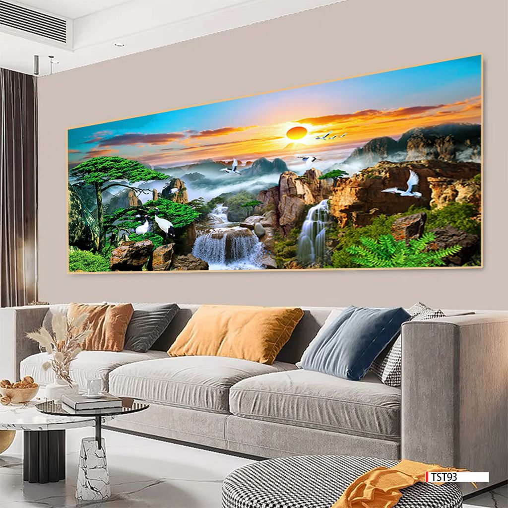 TRANH PHONG CẢNH THIÊN NHIÊN - TRANH PHÒNG KHÁCH - SAU SOFA - PHÒNG ĂN | MÃ TST93