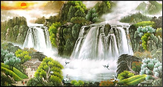 TRANH PHONG CẢNH THIÊN NHIÊN - TRANH PHÒNG KHÁCH - SAU SOFA - PHÒNG ĂN | MÃ TST96