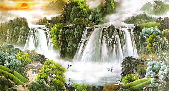 TRANH PHONG CẢNH THIÊN NHIÊN - TRANH PHÒNG KHÁCH - SAU SOFA - PHÒNG ĂN | MÃ TST96