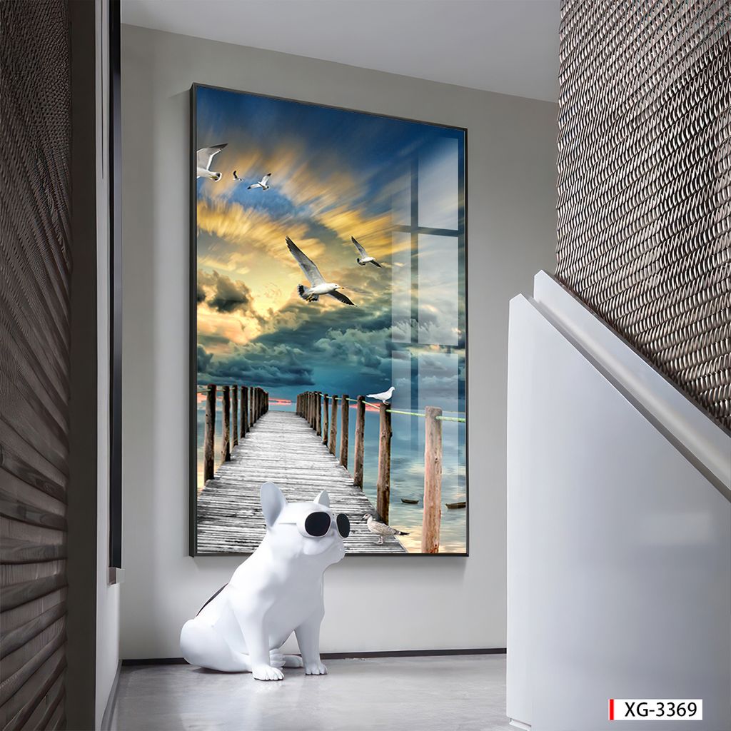 BST67 - TRANH TREO TƯỜNG - TRANG TRÍ PHÒNG KHÁCH, SAU SOFA - CHỦ ĐỀ TRANH PHONG CẢNH THIÊN NHIÊN - TRANH ĐƠN DỌC