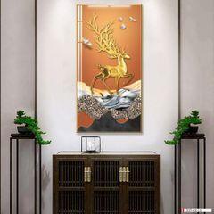 TRANH TREO CẦU THANG - CHIẾU NGHỈ - LỐI ĐI - TRANH HƯƠU TÀI LỘC | MÃ XG-6010