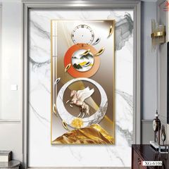 TRANH ĐỒNG HỒ TREO TƯỜNG - TRANG TRÍ HÀNH LANG, LỐI ĐI, CẦU THANG - TRANH ĐƠN DỌC - MÃ xg-6106