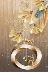 TRANH TREO TƯỜNG PHÒNG KHÁCH - PHÒNG ĂN - SẢNH LỐI ĐI - TRANH HƯƠU TÀI LỘC | MÃ XG-6651