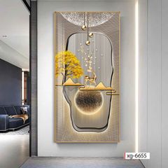 206 - TRANH TREO TƯỜNG CHIẾU NGHỈ, HÀNH LANG LỐI ĐI - TRANH TREO TƯỜNG HIỆN ĐẠI HUƠU TÀI LỘC | MÃ xg-6655