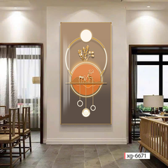 464 - TRANH TREO HÀNH LANG LỐI ĐI - TRANH TRANG TRÍ - TRANH TRANH HƯƠU TÀI LỘC HIỆN ĐẠI | MÃ xg-6671