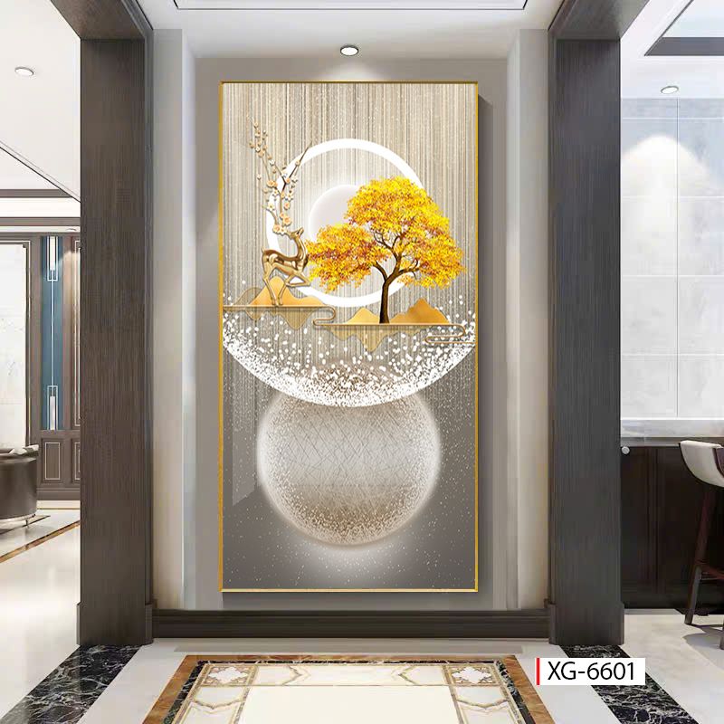 BST162 - TRANH TREO TƯỜNG HÀNH LANG - TRANH TREO TƯỜNG HIỆN ĐẠI HUƠU TÀI LỘC