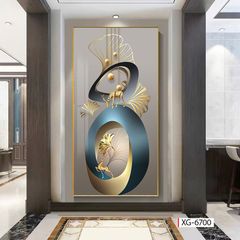 BST162 - TRANH TREO TƯỜNG HÀNH LANG - TRANH TREO TƯỜNG HIỆN ĐẠI HUƠU TÀI LỘC