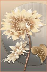 TRANH TREO CẦU THANG HÀNH LANG LỐI ĐI - TRANH TRANG TRÍ - TRANH TREO TƯỜNG HOA3D - KIỂU TRANH ĐƠN DỌC | MÃ XG-7045