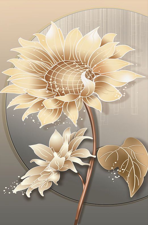 TRANH TREO CẦU THANG HÀNH LANG LỐI ĐI - TRANH TRANG TRÍ - TRANH TREO TƯỜNG HOA3D - KIỂU TRANH ĐƠN DỌC | MÃ XG-7045