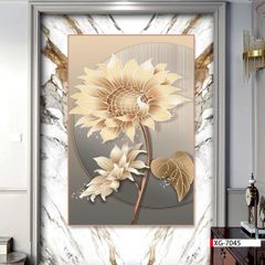 TRANH TREO CẦU THANG HÀNH LANG LỐI ĐI - TRANH TRANG TRÍ - TRANH TREO TƯỜNG HOA3D - KIỂU TRANH ĐƠN DỌC | MÃ XG-7045