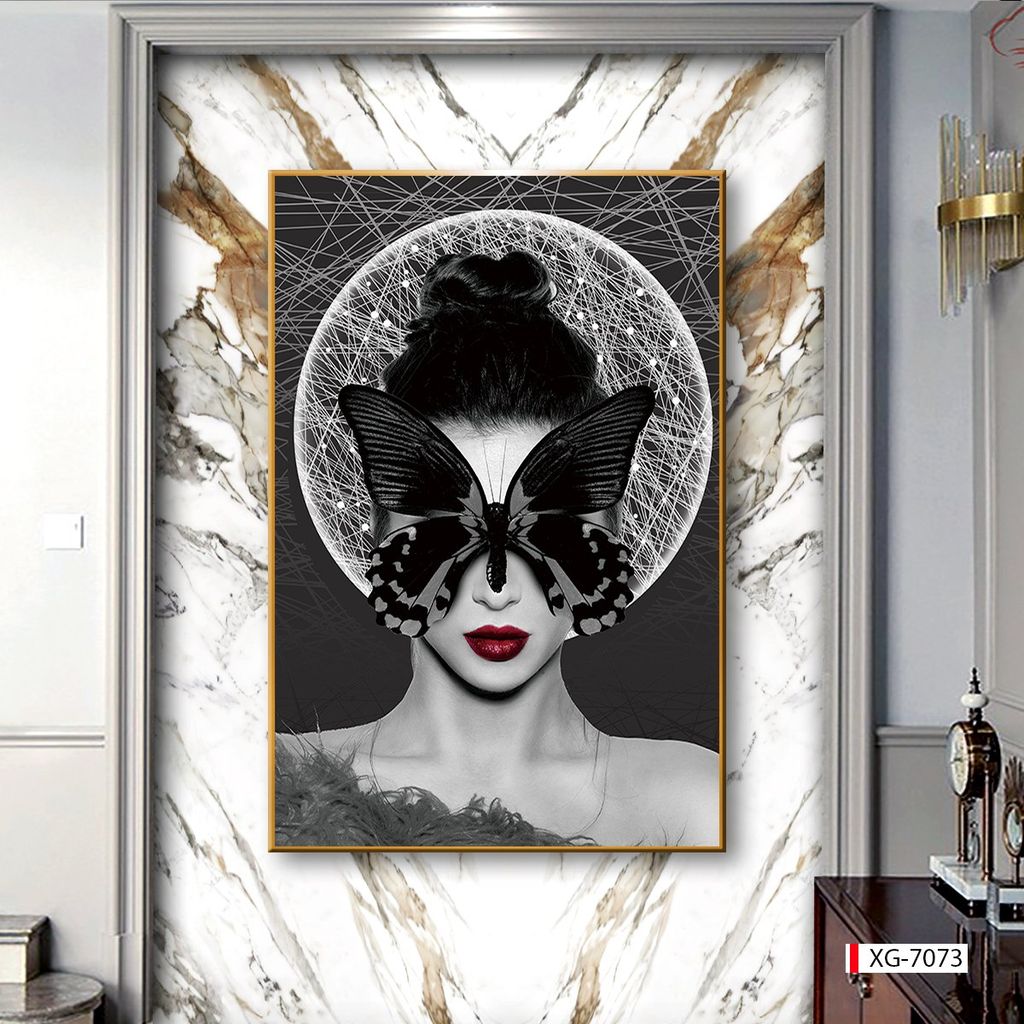 BST72 - TRANH TREO TƯỜNG - TRANG TRÍ HÀNH LANG, SẢNH, LỐI ĐI - CHỦ ĐỀ TRANH CÔ GÁI NGHỆ THUẬT - TRANH ĐƠN DỌC