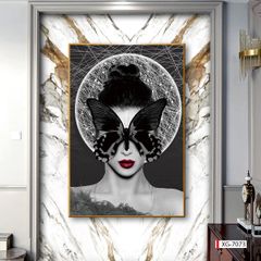 BST72 - TRANH TREO TƯỜNG - TRANG TRÍ HÀNH LANG, SẢNH, LỐI ĐI - CHỦ ĐỀ TRANH CÔ GÁI NGHỆ THUẬT - TRANH ĐƠN DỌC