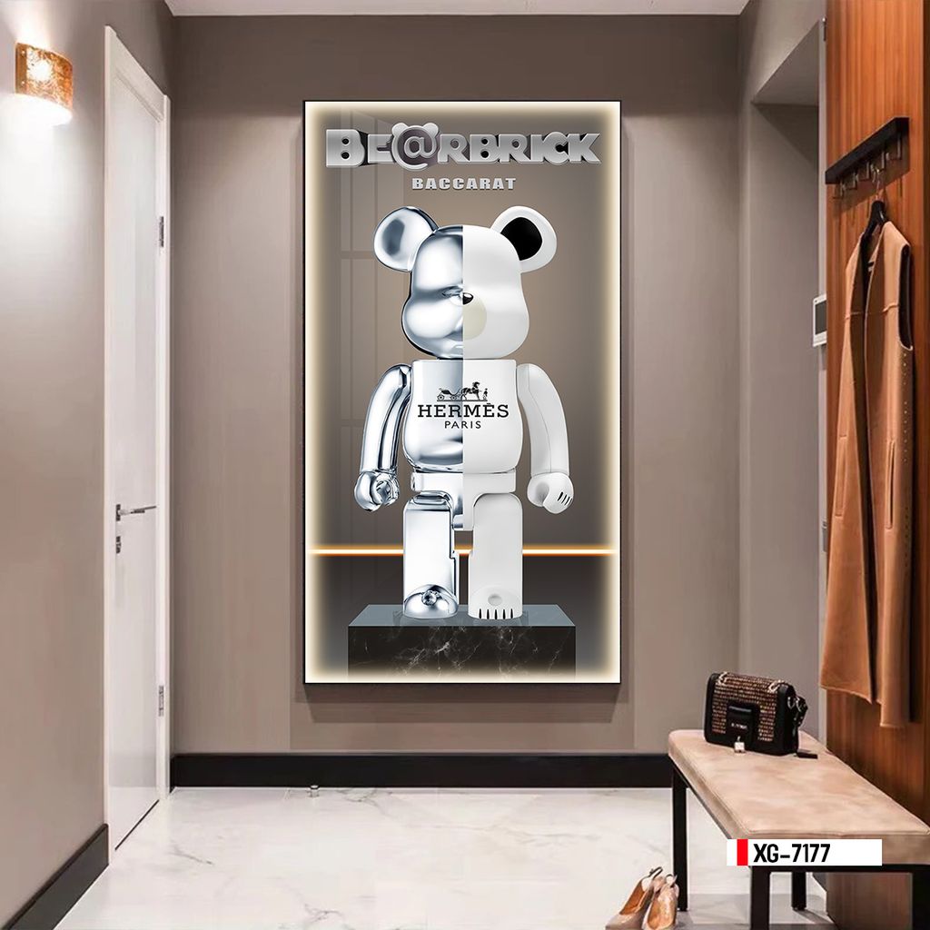 TRANH TREO NHÀ HÀNG, KHÁCH SẠN - CẦU THANG LỐI ĐI - TRANH KAW và BEARBRICK | MÃ XG-7177