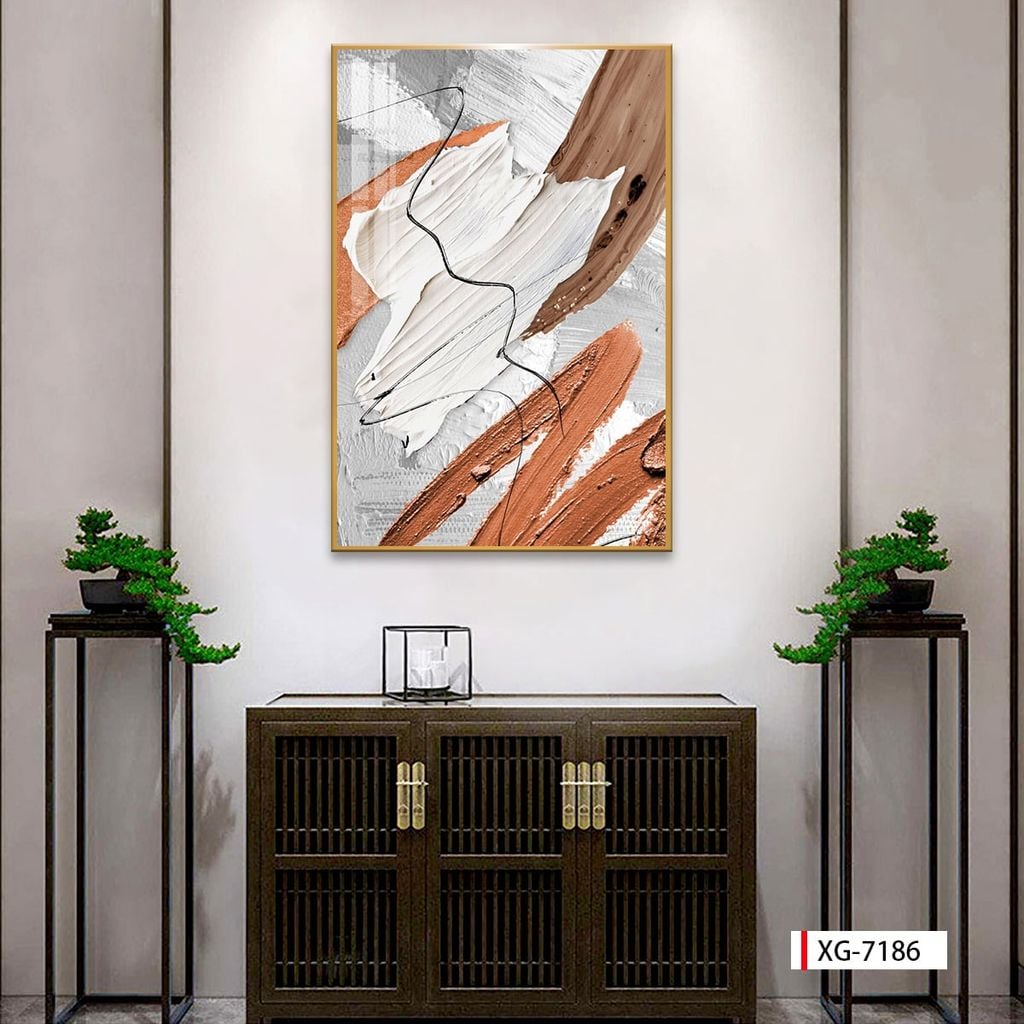 TRANH TREO CẦU THANG - CHIẾU NGHỈ - LỐI ĐI - TRANH HIỆN ĐẠI TRỪU TƯỢNG | MÃ XG-7186