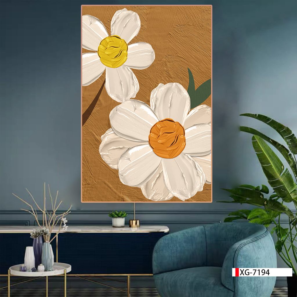 TRANH TREO CẦU THANG LỐI ĐI - TRANH TRANG TRÍ - TRANH TREO TƯỜNG HOA 3D- KIỂU TRANH LIỀN KHỔ | MÃ XG-7194