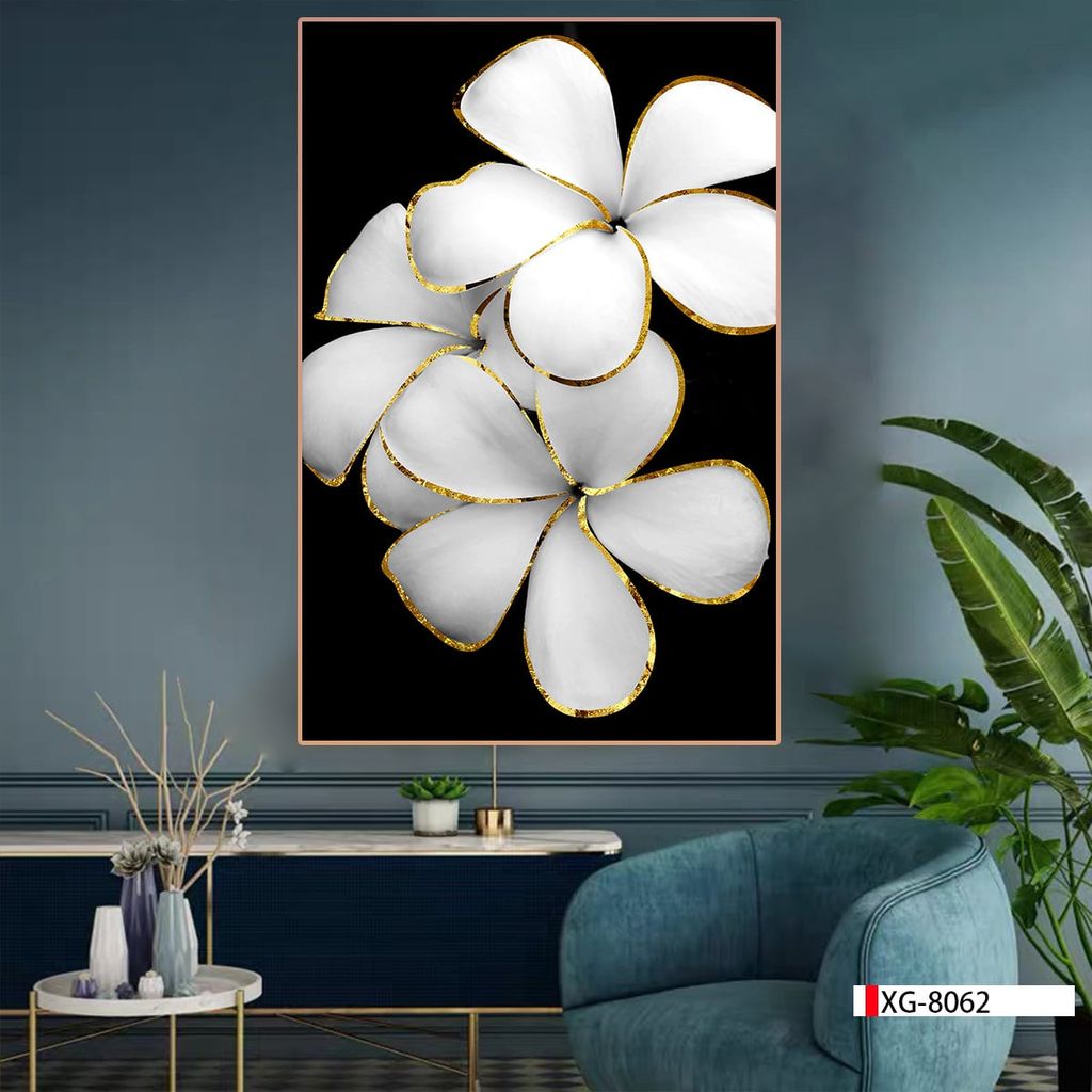 TRANH TREO TƯỜNG - TRANG TRÍ PHÒNG ĂN - PHÒNG NGỦ - CHỦ ĐỀ HOA 3D | MÃ XG-8062