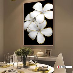 TRANH TREO TƯỜNG - TRANG TRÍ PHÒNG ĂN - PHÒNG NGỦ - CHỦ ĐỀ HOA 3D | MÃ XG-8062